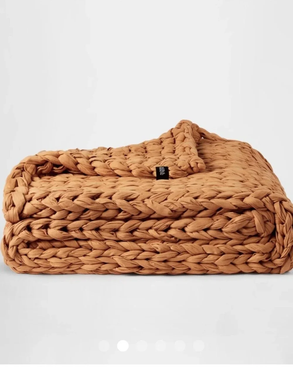 Silk & Snow Hand Knitted Weighted Blanket 15 Pound